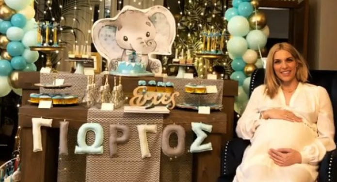 Το baby shower της Μαντώ Γαστεράτου λίγο πριν την γέννα