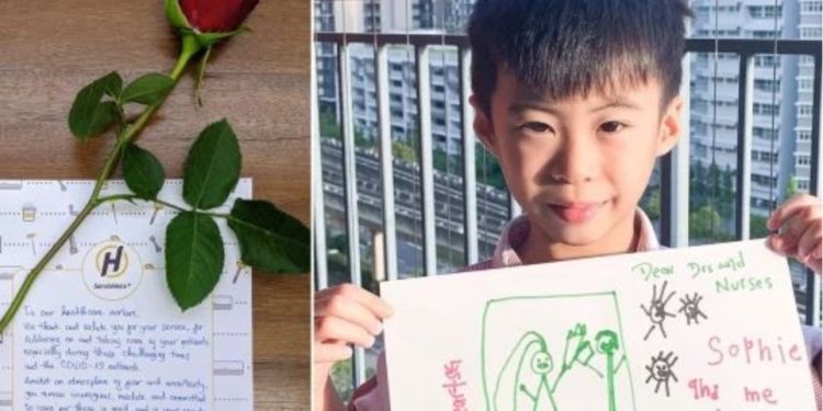 Άγιος Βαλεντίνος, Σιγκαπούρη: Μηνύματα αγάπης έλαβαν εκατοντάδες γιατροί που πολεμούν τον κορωνοϊό